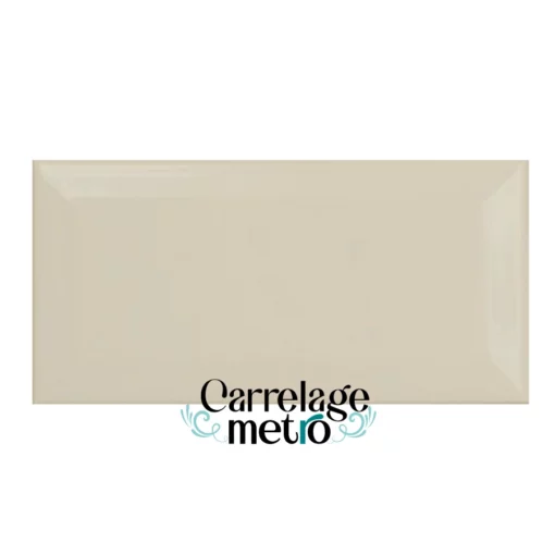 Carrelage métro biseauté gris clair 7,5x15