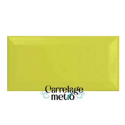 Carrelage métro 7,5x15 vert pistache