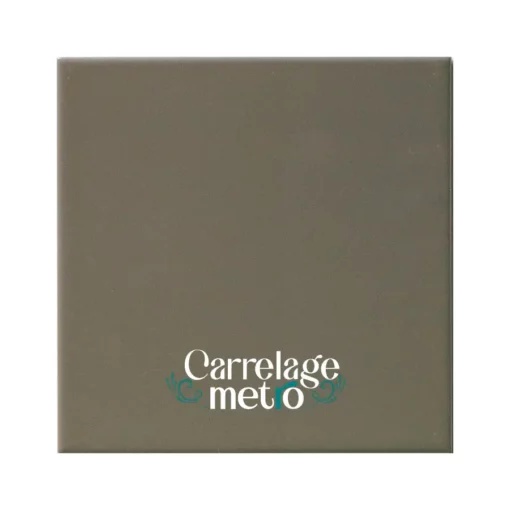 Carrelage métro plat carré couleur gris anthracite 15x15