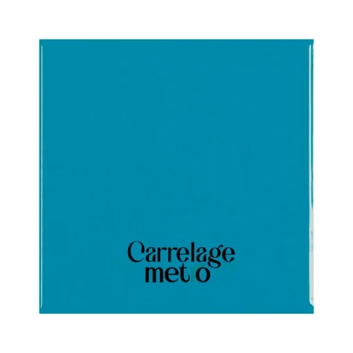 Carrelage métro plat carré couleur aqua blue bleu 10x10