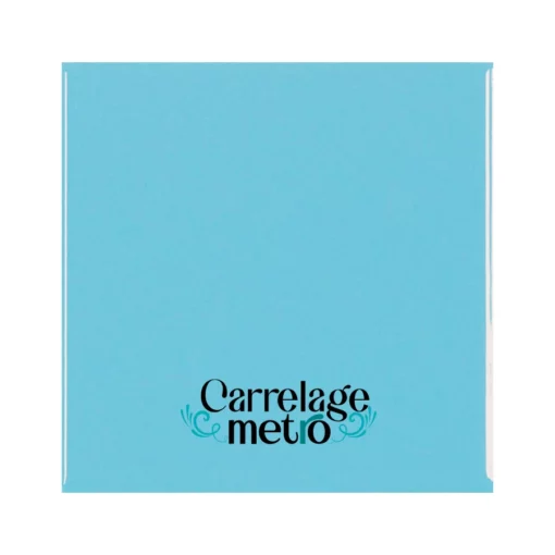 Carrelage métro plat carré couleur bleu ciel clair 15x15