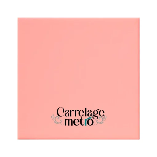 Carrelage métro plat carré couleur rose 10x10