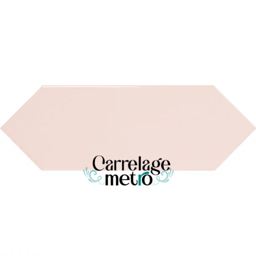 Carrelage métro picket couleur rose 10x30