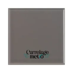 Carrelage metro gris mat